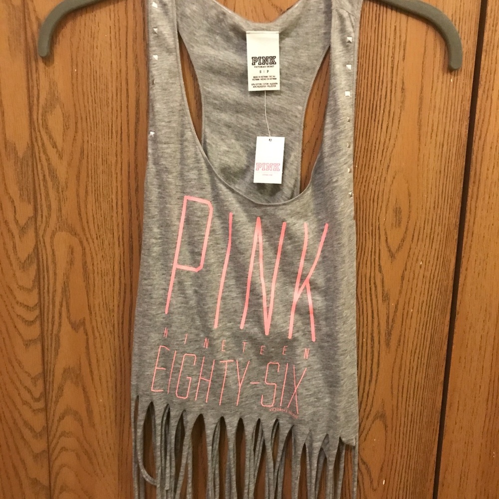 Victoria’s Secret PINK tasseled tank top